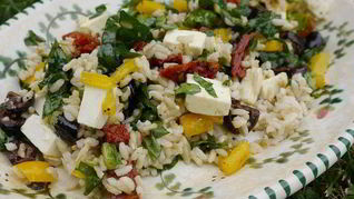 Рецепт Греческого рисового салата