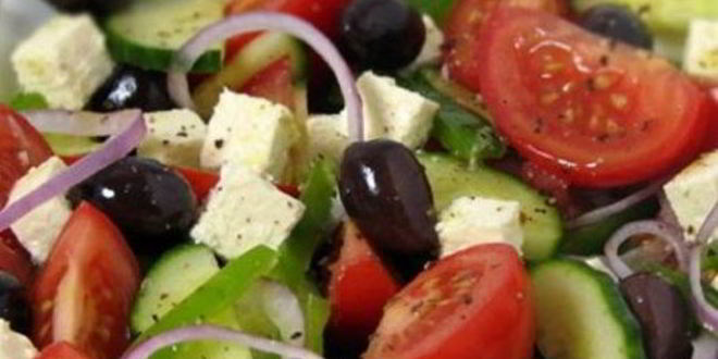 Рецепт греческого салата без перца