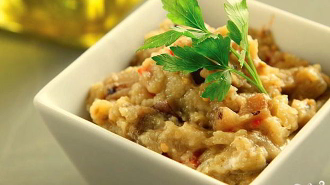 Рецепт Греческого салата из баклажанов