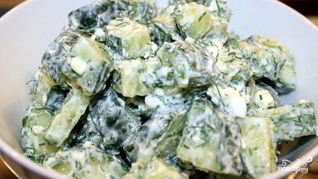 Рецепт Греческого салата из огурцов