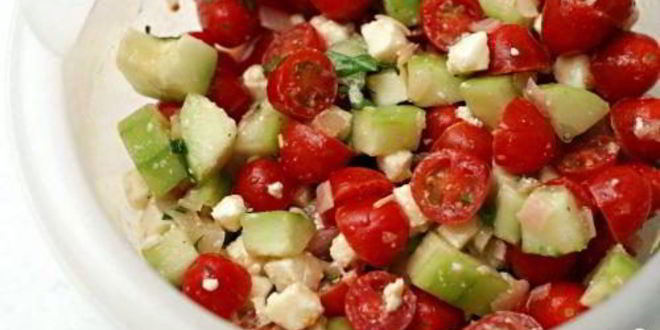 Рецепт греческого салата из помидоров черри
