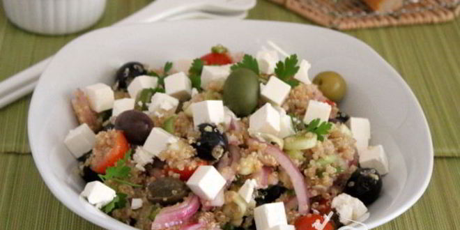 Рецепт греческого салата хориатики с киноа
