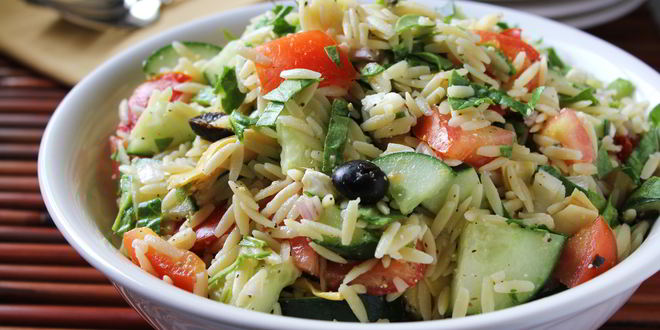 Рецепт греческого салата орзо