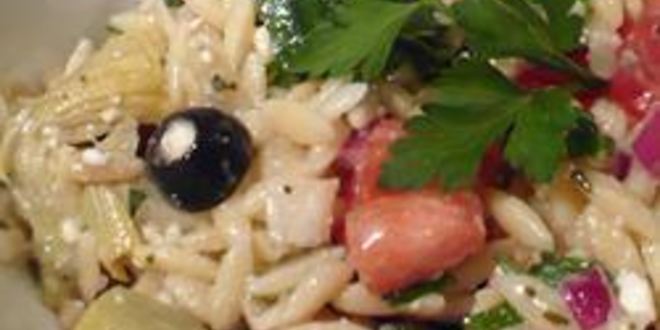 Рецепт греческого салата орзо