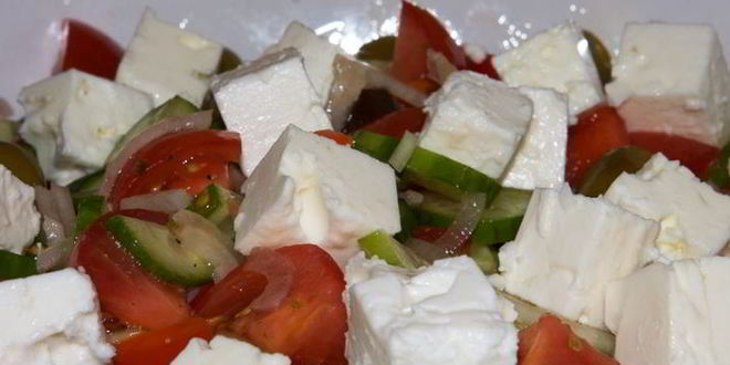 Рецепт греческого салата с брынзой