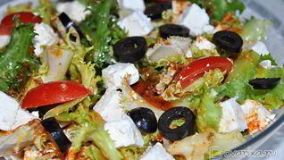 Рецепт Греческого салата с фетой