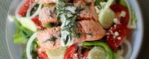 Шаг 8: греческого салата с семгой