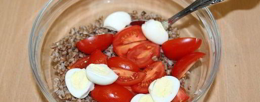 Шаг 1: гречневого салата с моцареллой