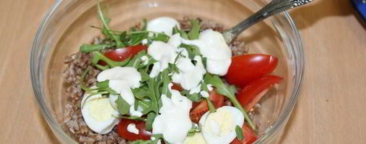 Шаг 3: гречневого салата с моцареллой