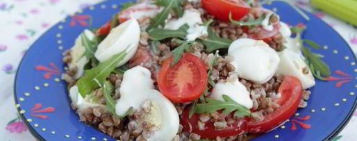 Шаг 4: гречневого салата с моцареллой