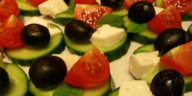 Рецепт канапе греческий салат