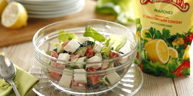 Рецепт летнего салата по-гречески