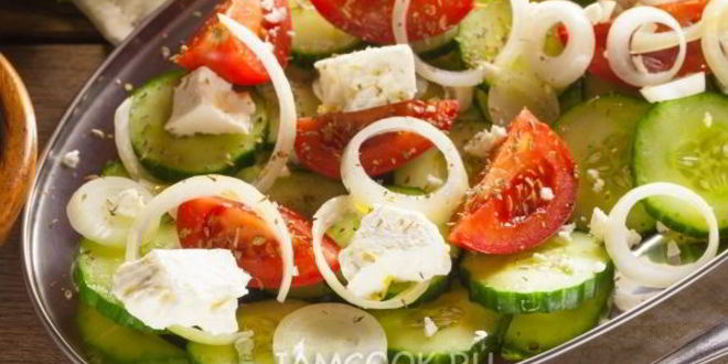 Рецепт простого греческого салата по-гречески