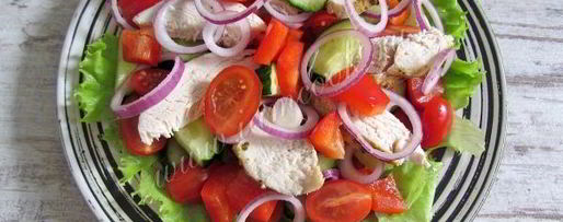 Шаг 8: салата греческого с курицей