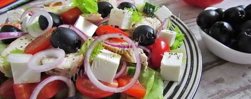 Шаг 10: салата греческого с курицей
