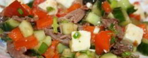 Шаг 8: салата греческого с мясом