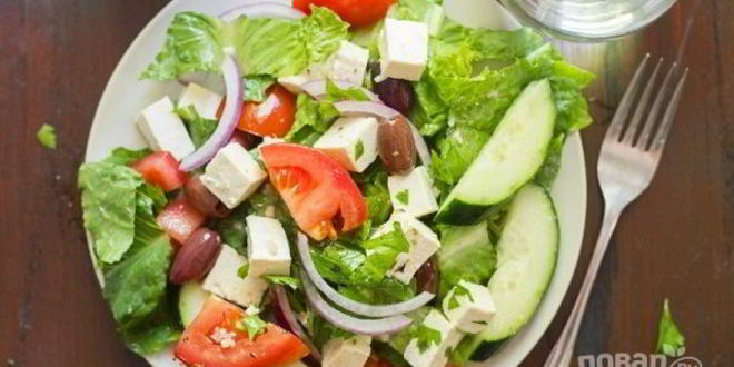 Рецепт салата греческого с тофу