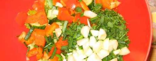 Шаг 20: салата греческого