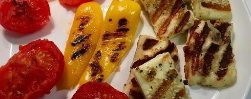 Шаг 6: салата-гриля с сыром халуми по-гречески