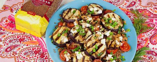 Шаг 10: салата из гречки с баклажаном