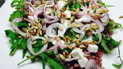 Рецепт Салата из гречки со свеклой и брынзой