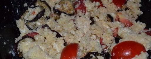 Шаг 3: салата по-гречески с печеными баклажанами и кус-кусом