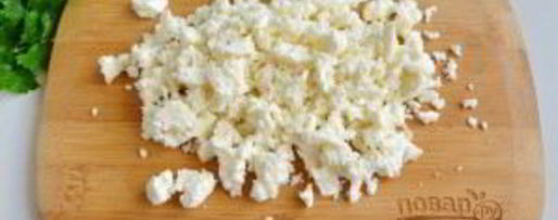 Шаг 2: салата с брынзой по-гречески