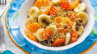 Рецепт Салата с проростками гречки