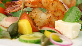 Рецепт Салата в греческом стиле с соусом ceviche