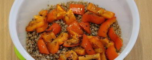 Шаг 2: теплого гречневого салата