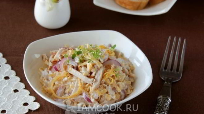 Рецепт Итальянского салата с блинами