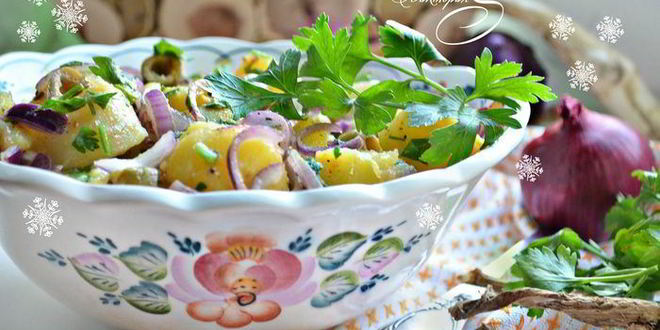 Рецепт картофельного салата с пикантной заправкой