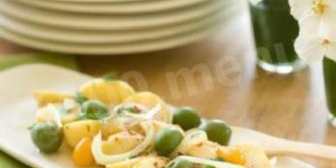 Рецепт картофельного салата по-гречески с оливками