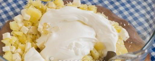 Шаг 6: картофельного салата с адыгейским сыром