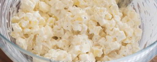 Шаг 7: картофельного салата с адыгейским сыром