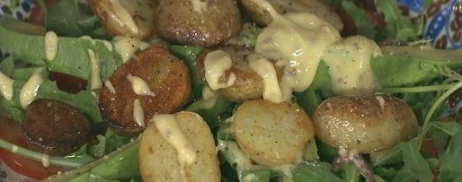 Шаг 8: картофельного салата с авокадо и домашним майонезом