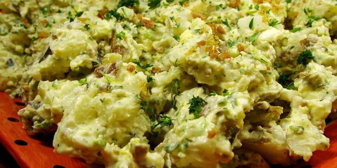 Рецепт картофельного салата с беконом