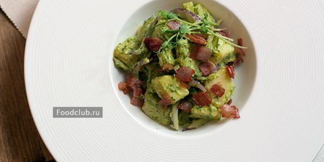 Рецепт картофельного салата с йогуртовым соусом