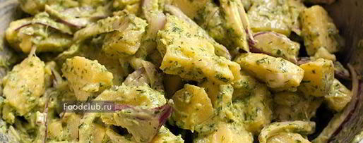 Шаг 7: картофельного салата с йогуртовым соусом