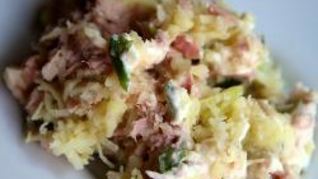 Рецепт Картофельного салата с консервированной рыбой