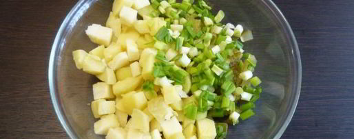 Шаг 3: картофельного салата с копченой рыбой