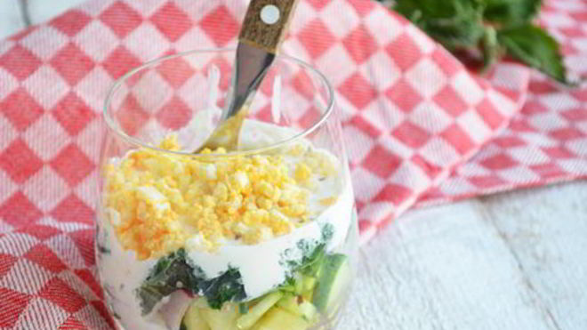 Рецепт Картофельного салата с крапивой