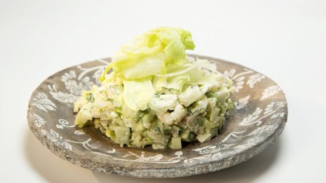 Рецепт Картофельного салата с креветками