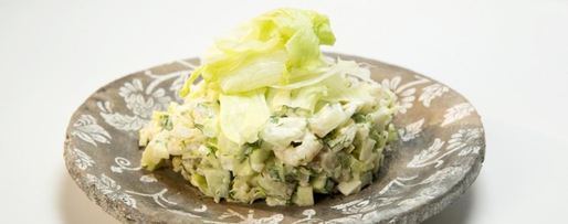 Шаг 1: картофельного салата с креветками