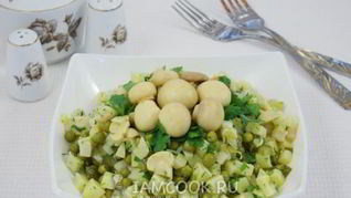Рецепт Картофельного салата с маринованными грибами