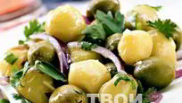 Рецепт Картофельного салата с оливками