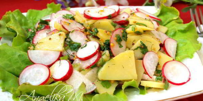 Рецепт картофельного салата с редисом