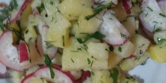 Рецепт картофельного салата с редисом