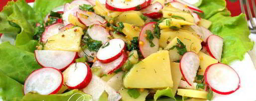 Шаг 5: картофельного салата с редисом