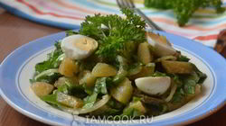 Рецепт Картофельного салата с щавелем